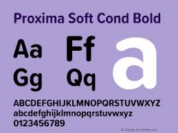 Proxima Soft Cond Font preview